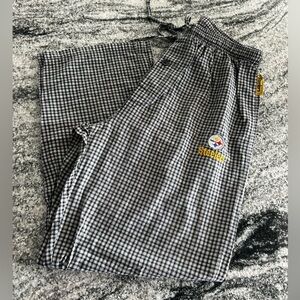 NFL Black and White Plaid Lounge Pants